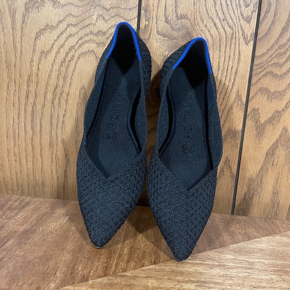 Rothy's The Pointe Honeycomb-Black - Picture 12 of 14